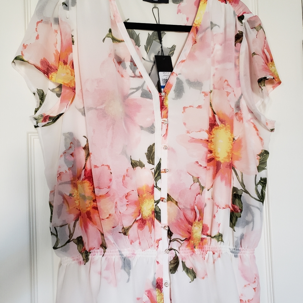 Karl Lagerfeld Paris floral blouse